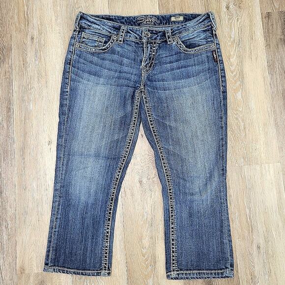 SILVER JEANS Aiko Capri Jeans Size 30 - Picture 3 of 6